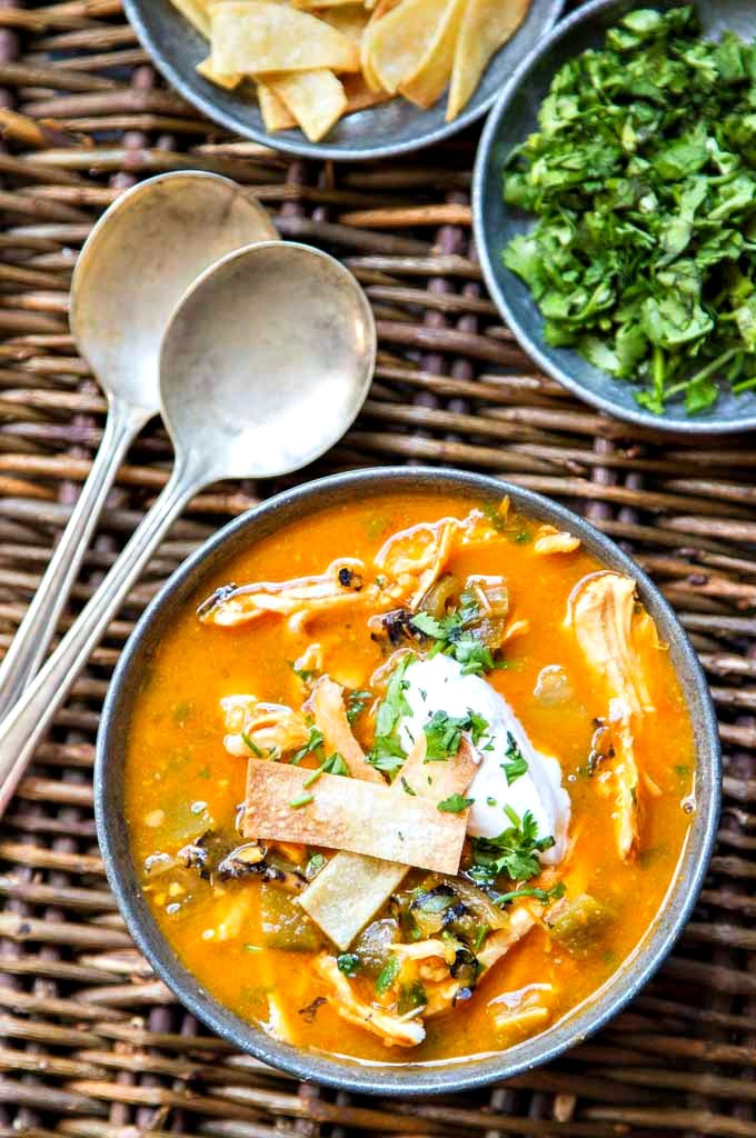 hatch chile chicken tortilla soup