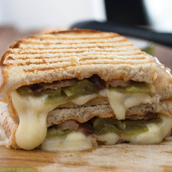 hatch chile bacon grilled cheese