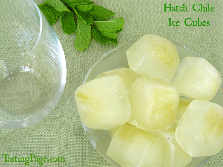 hatch chile ice cubes